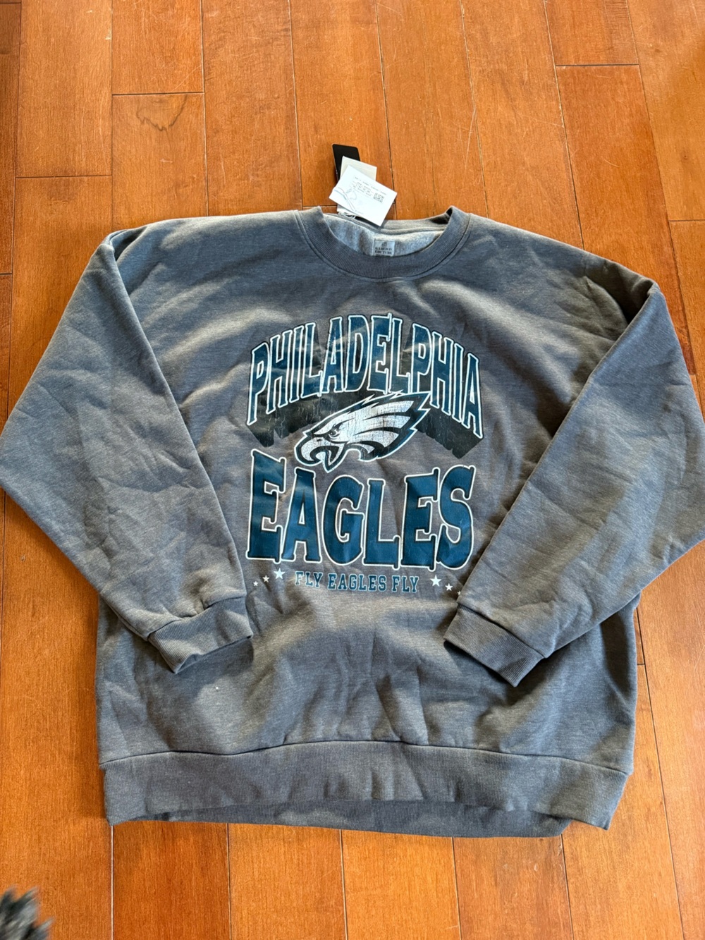 NWT Philadelphia Eagles Gray Crewneck Sweatshirt XXL